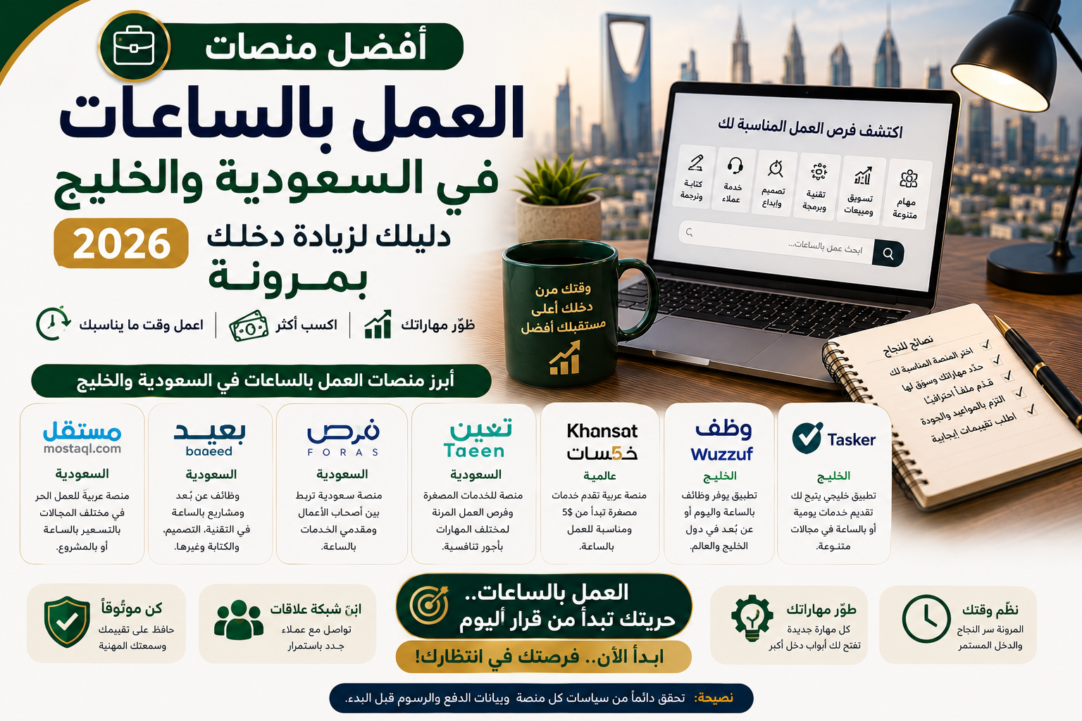 العمل بالساعات