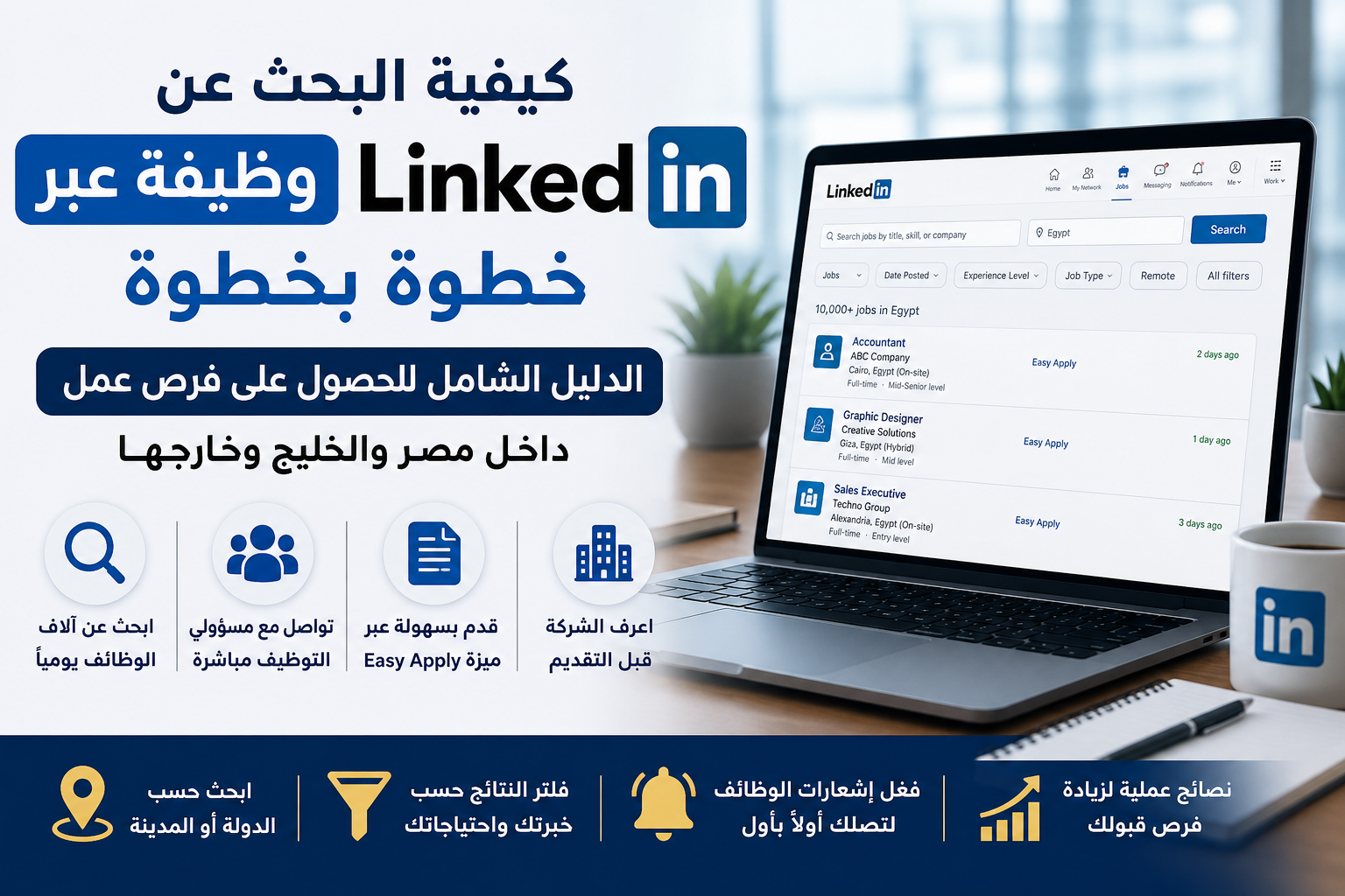 وظيفة عبر LinkedIn