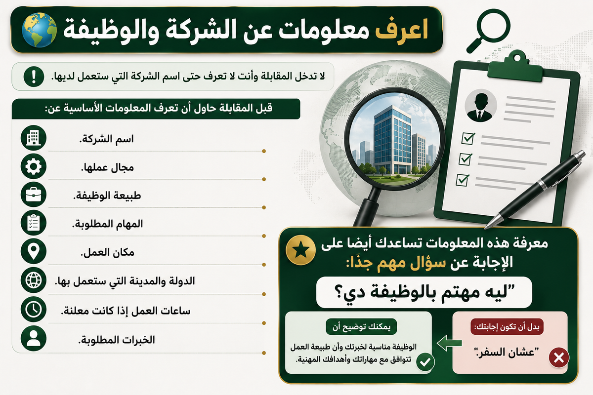 مقابلة العمل